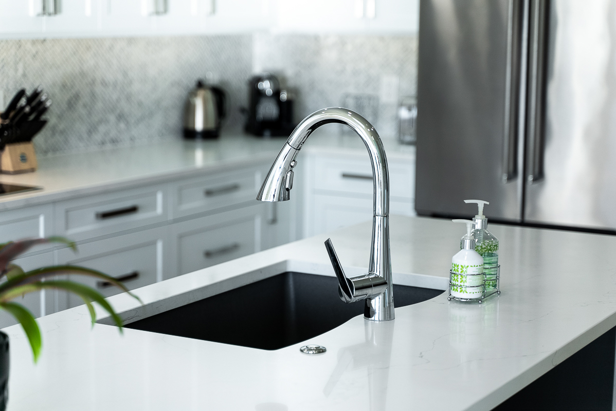 Seaview Road Home Kitchen sink and faucet - BC Home Builders Corp